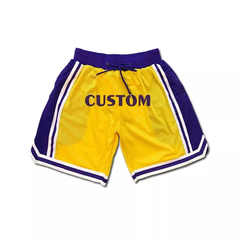 National Apparels High Quality Custom Made Basketball Shorts For Mens Cropped Fit Polyester Plain Sublimation Shorts For Mens